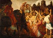 REMBRANDT Harmenszoon van Rijn The Stoning of saint Stephen oil painting reproduction